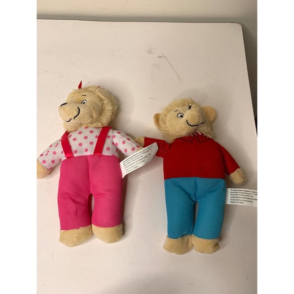PBS Kids Berenstain Bears Family Plush Toy Set 2 Piece Brother and Sister - Picture 8 of 8